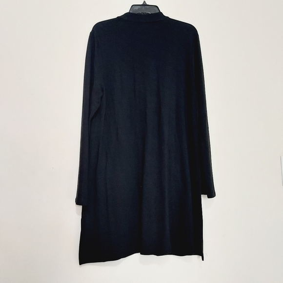 J Jill Wearever Collection Long Knit Cardigan Sz-L - Picture 2 of 7